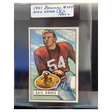 1951 Bowman #104 Gail Bruce Football Card