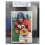 1951 Bowman Joe Scott #128 Football Card