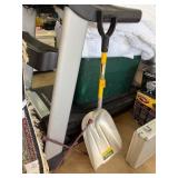 Aluminum Scoop Shovel and Red Pry Bar