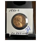 1950-S Lincoln Wheat Penny in Holder
