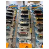 Seven Hot Wheels Cars in Packaging