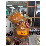 Glazed Ceramic Pig-Shaped Pitcher