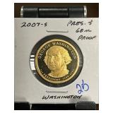 2007-S George Washington Presidential Dollar Gem P