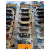 Seven Hot Wheels Die-Cast Cars