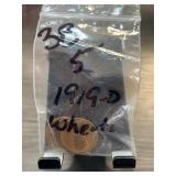 1919-D Lincoln Wheat Cent Lot (5 Coins)