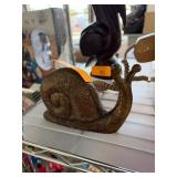 Cast Metal Snail Figurine