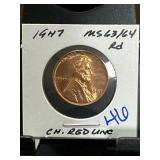 1947 Lincoln Wheat Cent MS63/64 RD