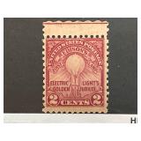 1929 Edison Issue 2-Cent Stamp Mint Hinged