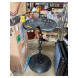 Metal Tractor Seat Stool With Chain Base