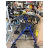 New Blue Mobility Walker With Seat