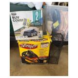 SUV Cover, Stinger Wet/Dry Vac, and Wire Trap