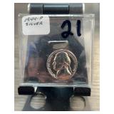1944-P Jefferson Silver War Nickel