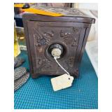Decorative Metal Bank with Combination Dial