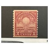 1929 US 2-Cent Edison First Lamp Stamp