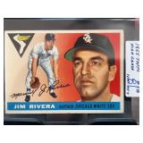 1955 Topps #58 Jim Rivera PSA 8 NM-MT