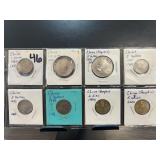 8 Chinese Coins, 1981"2001