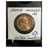 1944-D Lincoln Wheat Cent MS65/65+