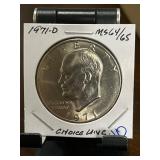 1971-D Eisenhower Dollar MS64/65 Grade