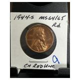 1944-S Lincoln Wheat Cent CH Red UNC