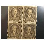 Block of 4 Mint 1932 Washington Bicentennial Stamp