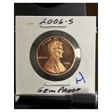 2006-S Lincoln Cent Gem Proof Coin