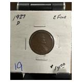 1927-D Lincoln Wheat Cent in Holder