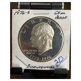 1976-S Eisenhower Bicentennial Dollar Gem Proof Co