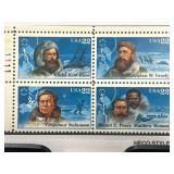 1986 Arctic Explorers Stamp Plate Block Set