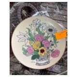 The Crown Studios Plate With Floral Design