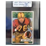 1951 Bowman Paul Lipscomb #71 Football Card