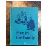 Five in the Family Hardcover Book, 1948