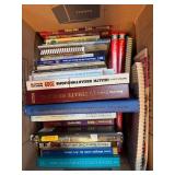 Box Lot of Mixed Books and Notebooks