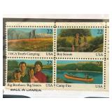 USA #2160 YMCA Youth Camping Plate Block