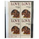 US Scott #2202 Love Series Puppy Stamps