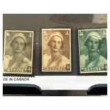 3 1935 Belgium Semi-Postal Stamps