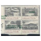 1982 Architecture USA 20c Stamp Set