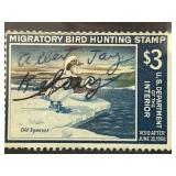 1967 U.S. RW34 Federal Duck Stamp with Signature
