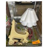 Decor Bundle with Tray, Display Stands, and Lampsh