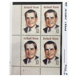 1995 Richard Nixon 32ï¿½ Plate Block Stamps