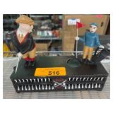 Cast Iron Golf-Themed Mechanical Bank