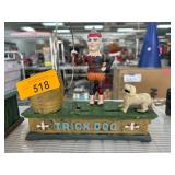 Cast Iron Trick Dog Mechanical Bank