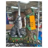 Painted Wolf and Tree Boot Brush
