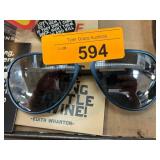Breed Aviator-Style Sunglasses with Blue Lenses