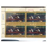 1965 U.S. #1335 Thomas Eakins Plate Block Stamps