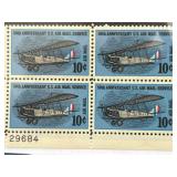 50th Anniversary U.S. Air Mail Plate Block