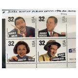 1996 American Music Series Stamp Block