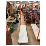 Industrial Flatbed Rolling Cart with Handle