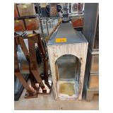 Wood and Metal Lantern Decor Piece