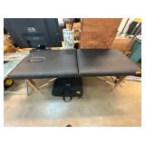 Black Folding Massage Table with Carrying Case