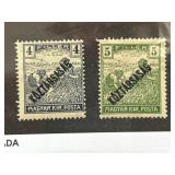Hungary 1918-21 Mint Stamps, Overprinted Set